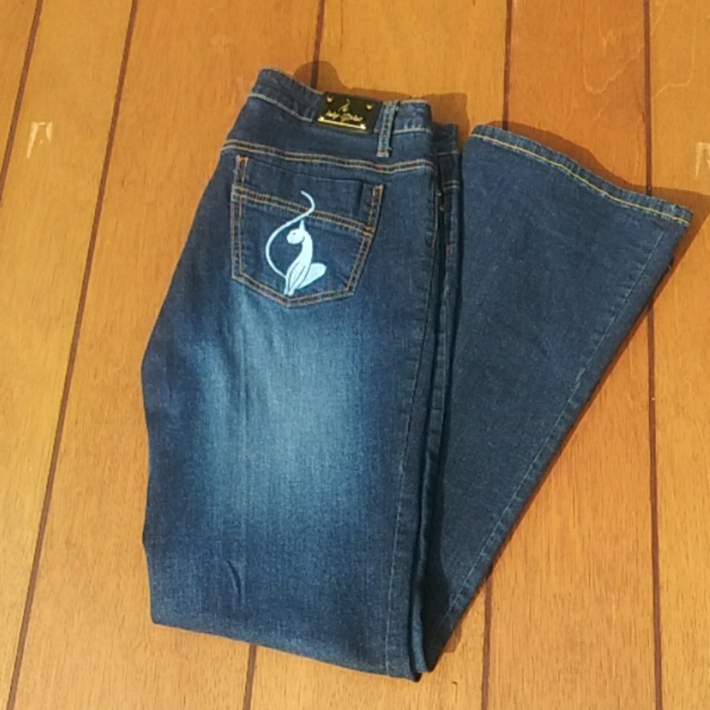 Baby phat Wms flare leg jeans.sz-15